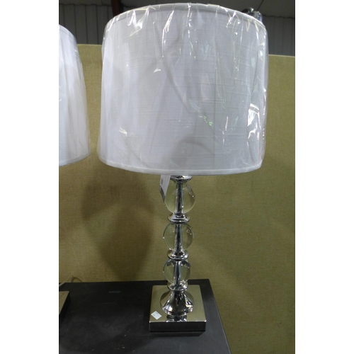 3267 - Crystal Lamp Set 2Pk     (278-503)  * This lot is subject to vat