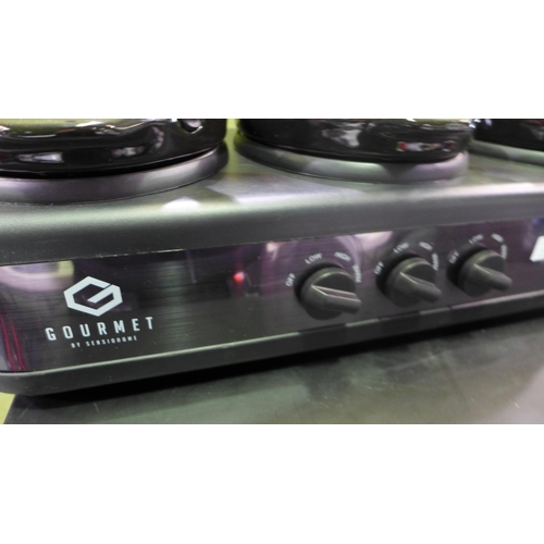 3283 - Mpl Triple Cooker Black slow cooker (278-385)  * This lot is subject to vat