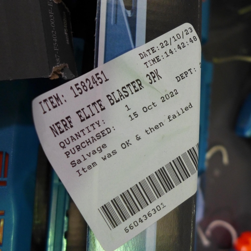 3303 - 2x Packs Of Nerf Elite Blasters   (278-408)  * This lot is subject to vat