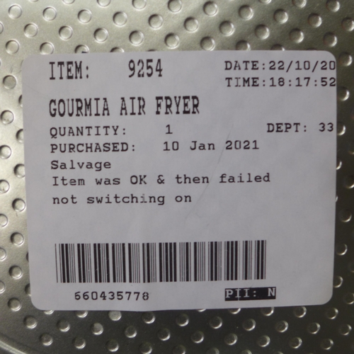 3348 - Gourmia Air Fryer        (278-414)  * This lot is subject to vat