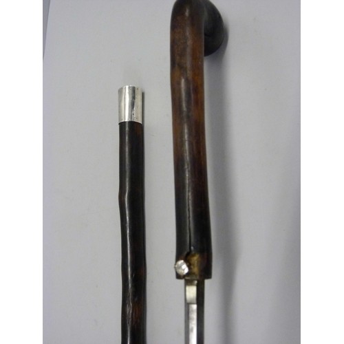 819A - A 19th Century blackthorn sword stick, a/f (shaft and handle split)