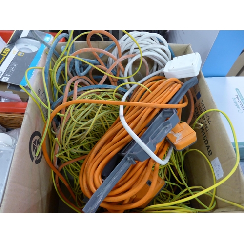 2101 - Job lot of electrical consumables - cables, etc.