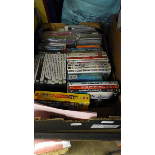 2145 - Job lot of household items including LP's, DVD's toys, electric items, plates, crockery, etc.