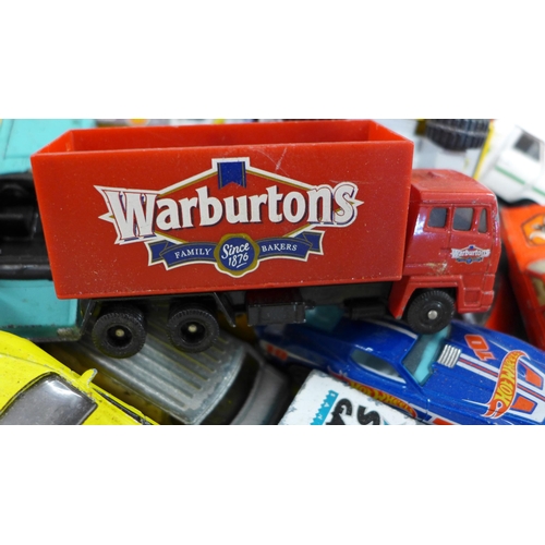 2171 - A box of approx. 15 toy and die cast cars