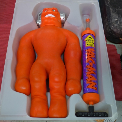 2172 - Collectable Vac Man retro toy enemy of Stretch Armstrong, in original box, scarce