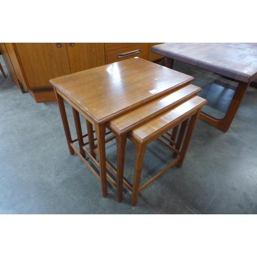 32 - A Danish teak nest of tables