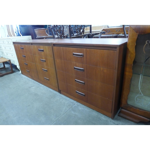 39 - Two teak chests of drawers