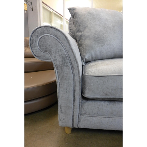 1330 - A pair of Mosta Adele steel upholstered sofas (3 + 2) * This lot is subject to VAT