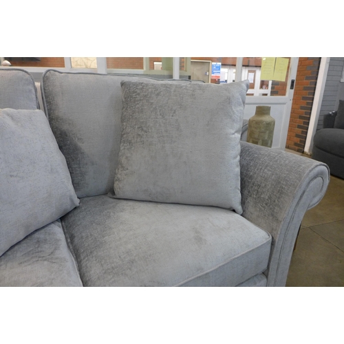 1330 - A pair of Mosta Adele steel upholstered sofas (3 + 2) * This lot is subject to VAT