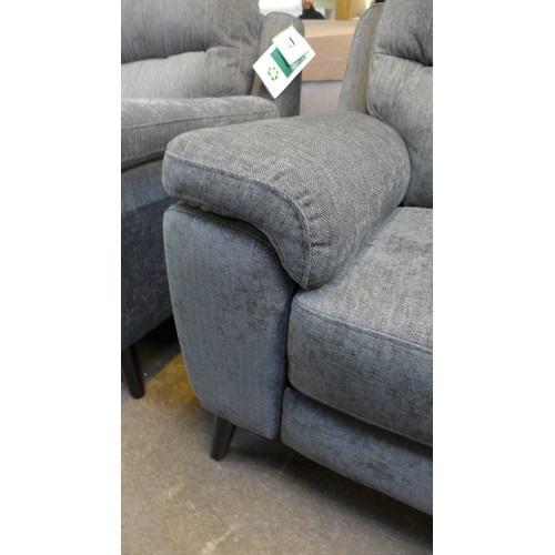 1459 - Grace Charcoal Fabric 2 Seater Recliner, Original RRP - £816.66 + VAT (4156 - 3) *This lot is subjec... 