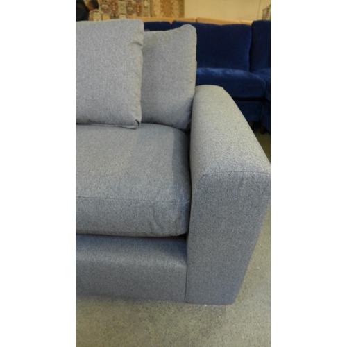 1485 - A mid grey upholstered three seater sofa