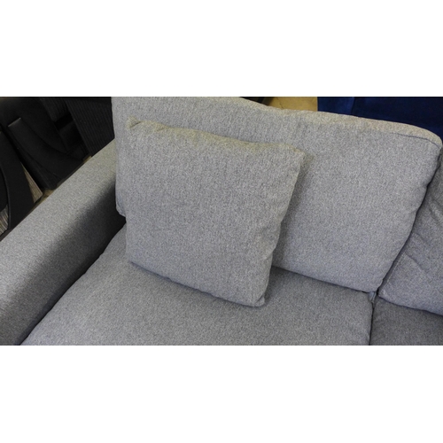 1485 - A mid grey upholstered three seater sofa