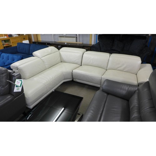 1555 - Rachel 3Pc Leather  Sectional sofa, Original RRP - £2083.33 + VAT - marked(4156 - 17) *This lot is s... 