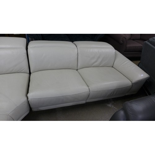 1555 - Rachel 3Pc Leather  Sectional sofa, Original RRP - £2083.33 + VAT - marked(4156 - 17) *This lot is s... 