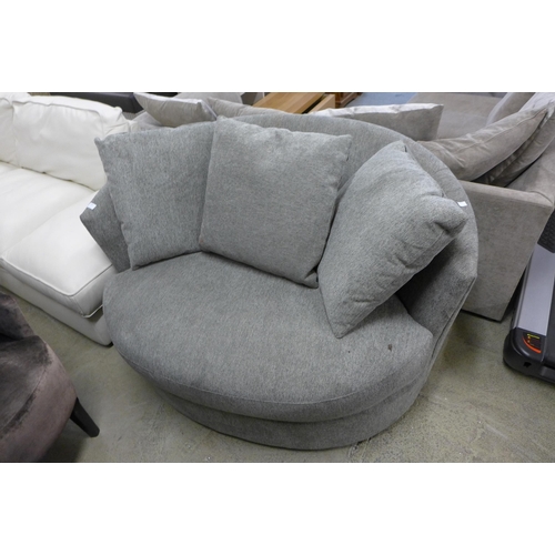 1560 - Fabric Swivel Chair Light grey Fabric, Original RRP - £441.66 + VAT - marked (4156 - 16) *This lot i... 