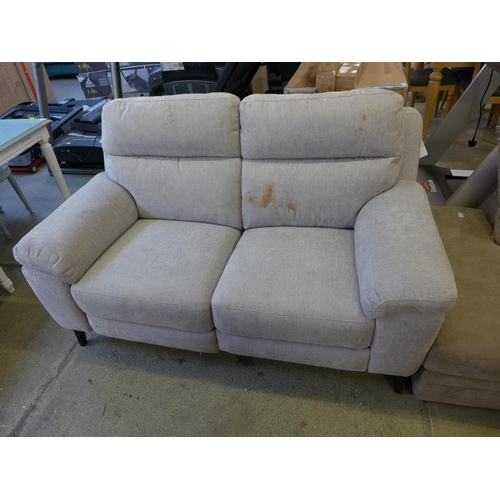 1587 - Grace Silver Fabric 2 Seater  Recliner, Original RRP - £816.66 + VAT - marked(4156 - 20) *This lot i... 