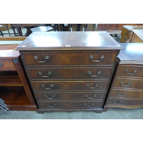 105 - A George III style mahogany chest of drawers