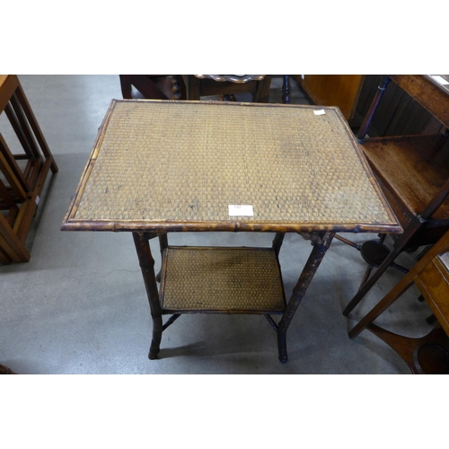 140 - A Victorian bamboo occasional table