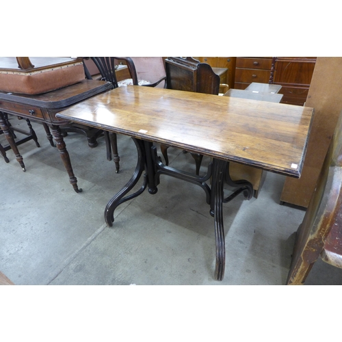 164 - A beech bentwood pub table