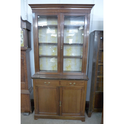 169 - An Edward VII inlaid mahogany bookcase