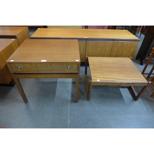 33 - A Greaves & Thomas teak single drawer occasional table and a teak coffee table