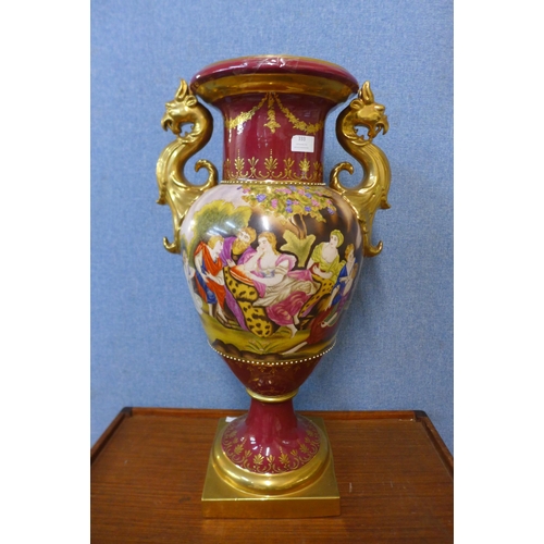 333 - A large Vienna style porcelain vase