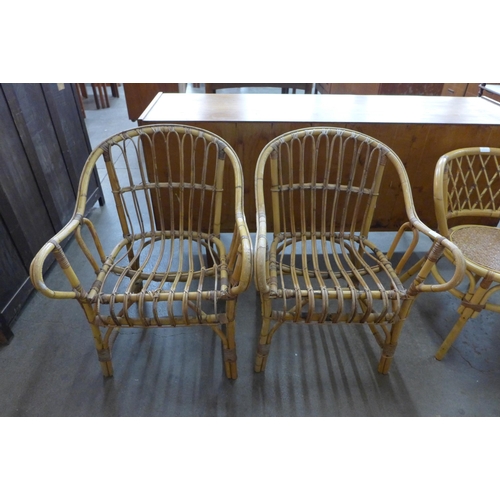 36 - A pair of bamboo chairs