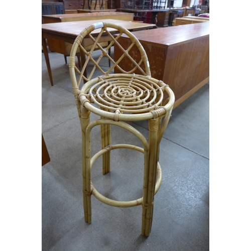 38 - A bamboo bar stool