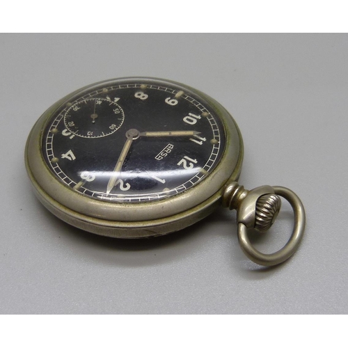 1009 - An Arsa German military pocket watch - D5438H case back