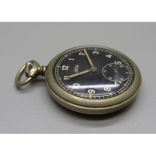 1009 - An Arsa German military pocket watch - D5438H case back