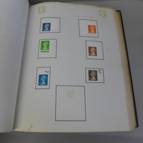 687 - Stamps; and album of mint GB stamps with a face value of £110