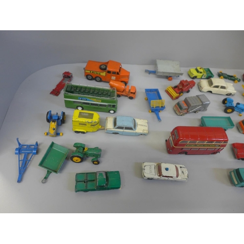 697 - Matchbox and Corgi die-cast model vehicles, playworn