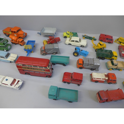 697 - Matchbox and Corgi die-cast model vehicles, playworn