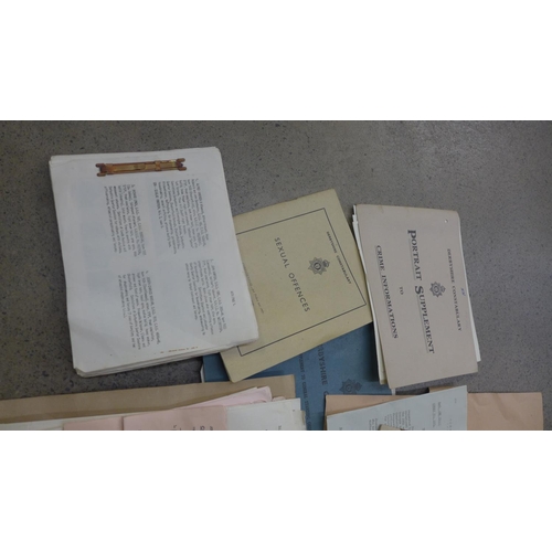 710 - A collection of old Police documents, working practices etc.