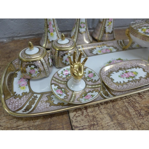 786 - A Noritake dressing table set