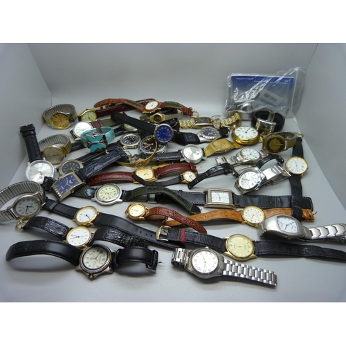 838 - Wristwatches and pocket watches, Rotary, Constant, Ingersoll, Seiko, etc.