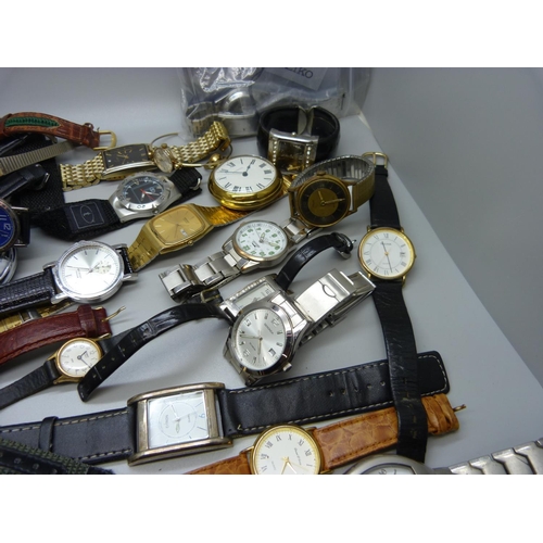 838 - Wristwatches and pocket watches, Rotary, Constant, Ingersoll, Seiko, etc.