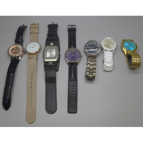 846 - Seven wristwatches