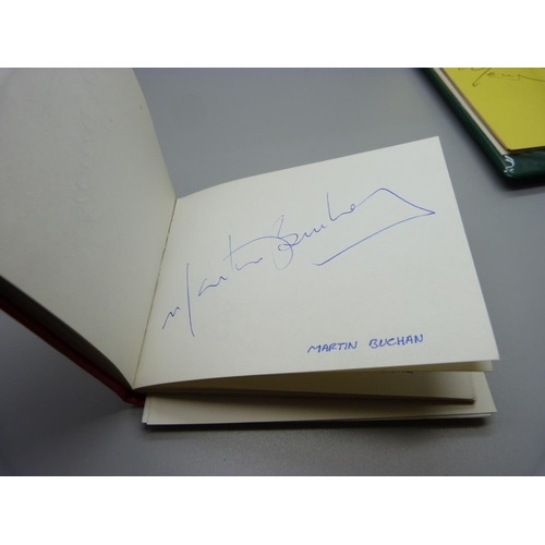 847 - Five autograph books, includes Nottinghamshire and other cricketers and Nottingham Forest and other ... 