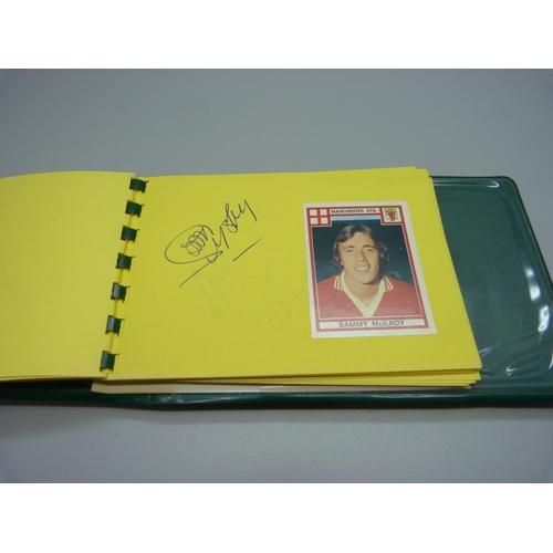 847 - Five autograph books, includes Nottinghamshire and other cricketers and Nottingham Forest and other ... 