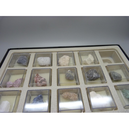 856 - Two boxed sets of gemstone samples