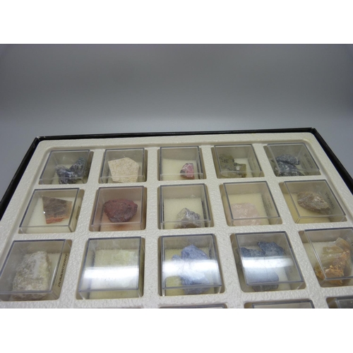 856 - Two boxed sets of gemstone samples