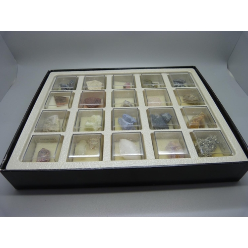 856 - Two boxed sets of gemstone samples