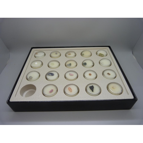 862 - Three boxed sets of gemstone samples