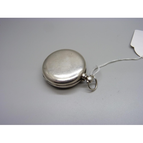 903 - A silver pair cased fusee pocket watch, case a/f, dial marked Langford Gresham St Gl Post Office, Lo... 