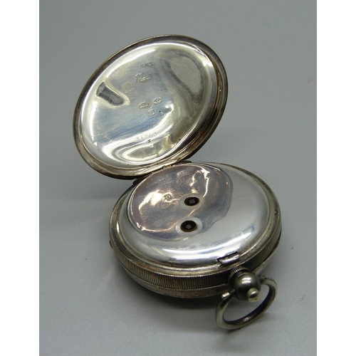 913 - A silver Acme lever pocket watch