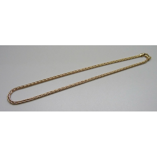 920 - A 9ct gold necklace, 23g