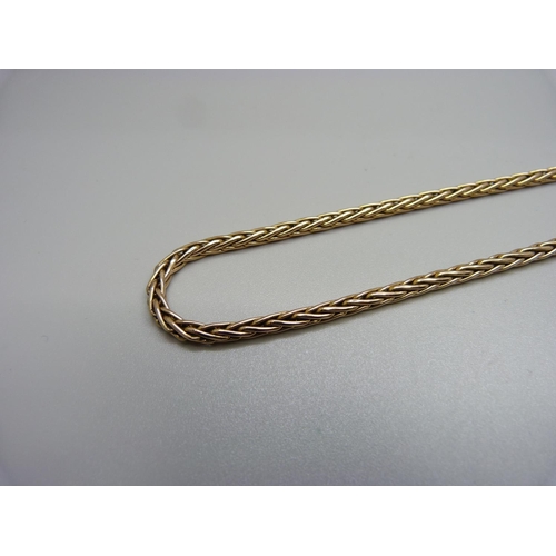 920 - A 9ct gold necklace, 23g