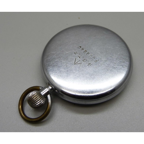 967 - A Jaeger LeCoultre military issue pocket watch