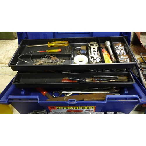 2016 - Cantilever toolbox with hand tools and a Nutool angle grinder